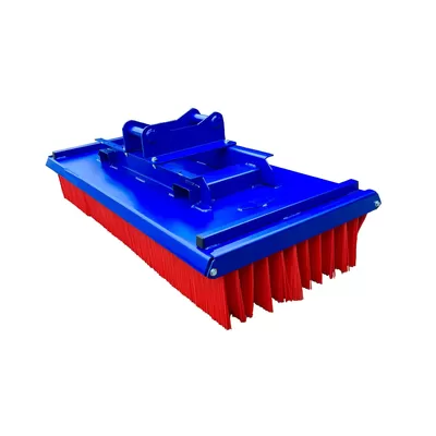 Excavator brush with forklift brush