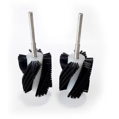 Round industrial roller cleaning brush